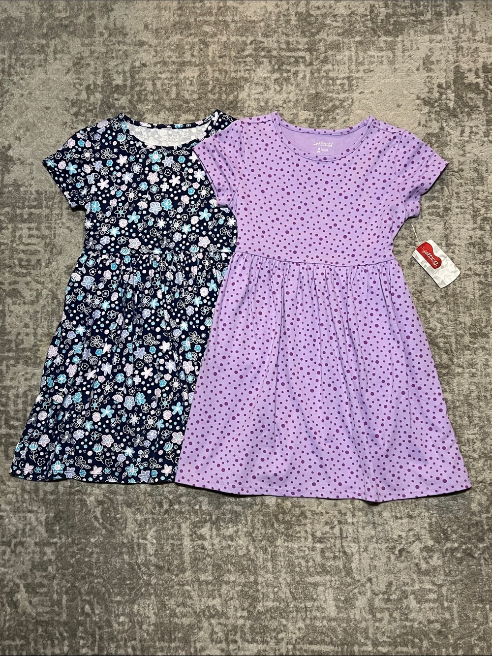 🔥4/20! NWT 2 BCG girls short sleeve dresses. Size small, 7